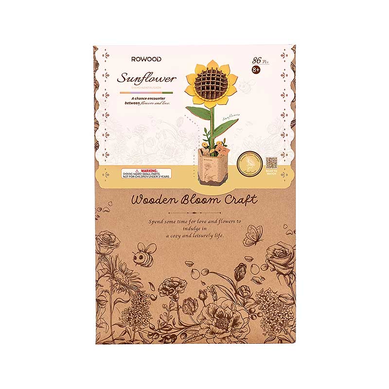 Flor de Girasol de madera