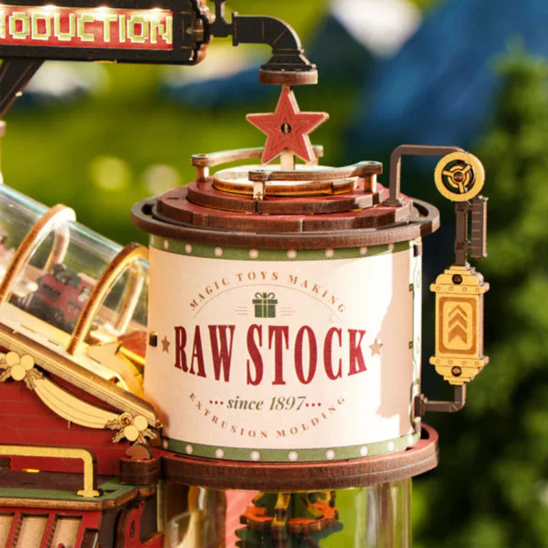 Puzzle 3D Fábrica de Regalos Navideños - Maqueta Musical Mecánica (Robotime ROKR)