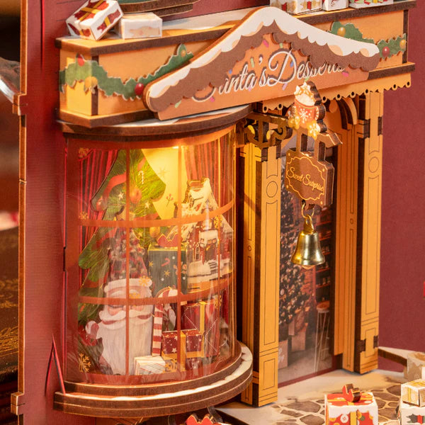 Book Nook Calle Navideña - Christmas Street Diorama 3D DIY (Rolife)