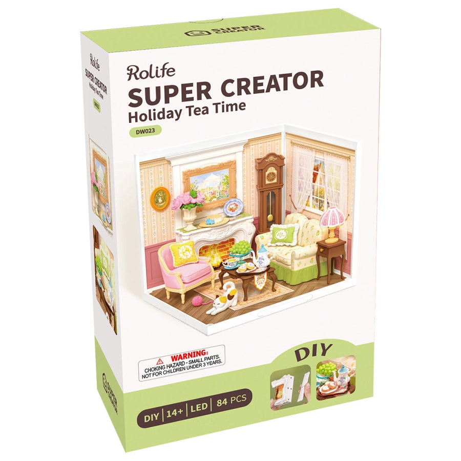 ROLIFE Super Creator: Holiday Tea Time (DW023) - Maqueta Modular DIY para Principiantes
