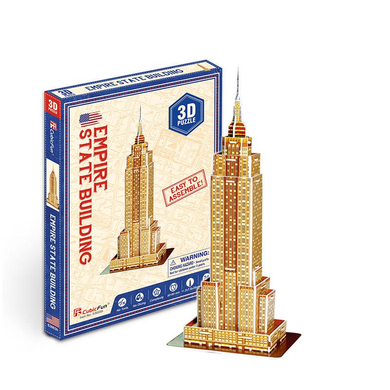 Edificio Empire State Miniatura Armable Puzzle 3D 24 Piezas