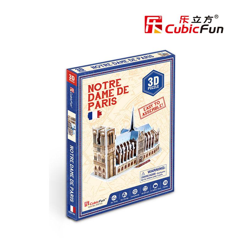 Francia Notre Dame Minaitura Armable Puzzle 3D 39 Piezas