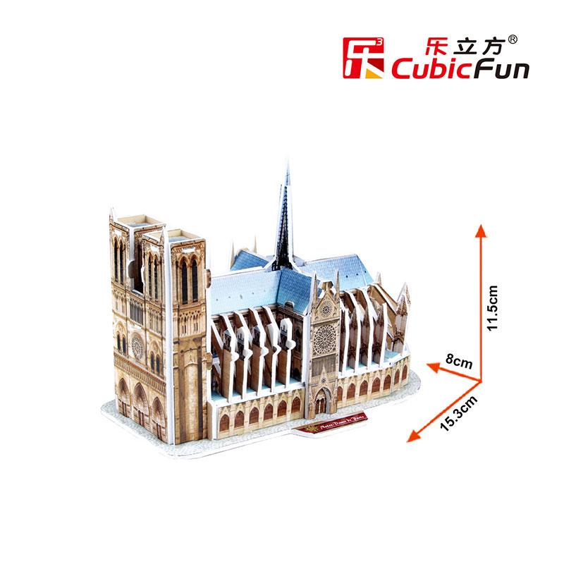 Francia Notre Dame Minaitura Armable Puzzle 3D 39 Piezas