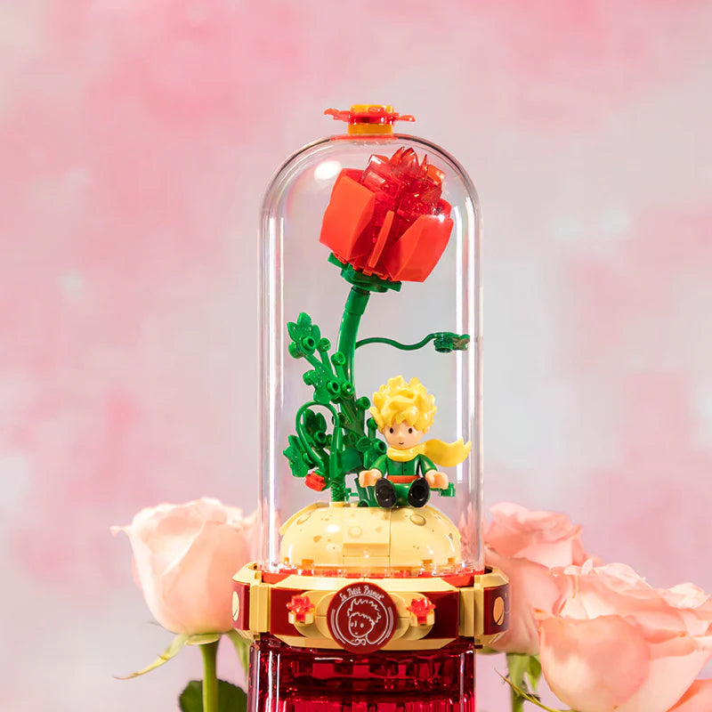 Set de Bloques La Rosa Solitaria - Le Petit Prince Decoración Cúpula (Pantasy)