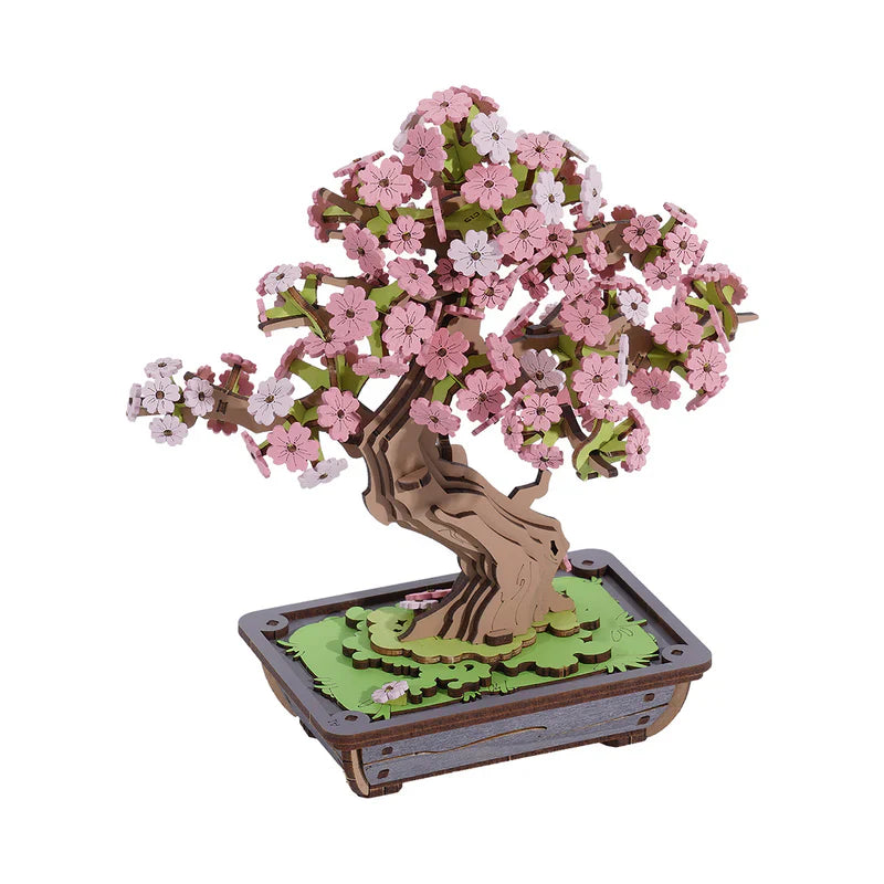 Bonsái de Sakura - Puzzle 3D de Madera para Armar (Rolife)