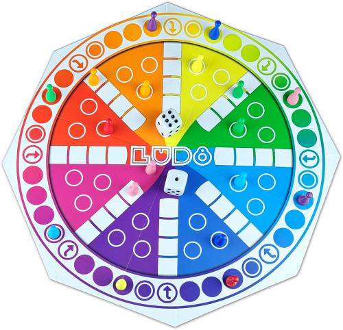 LUD8 - Ludo con Shots, Juego de Mesa para Fiestas (+18)