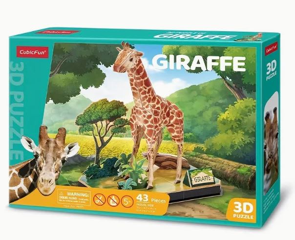 Puzzle 3D Jirafa