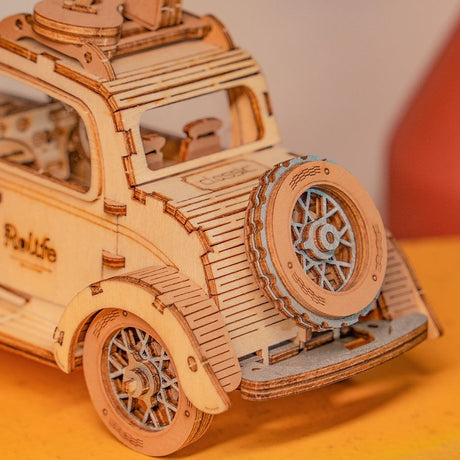Vintage Car - Rompecabezas 3D - Maqueta de Madera Rolife (TG504)