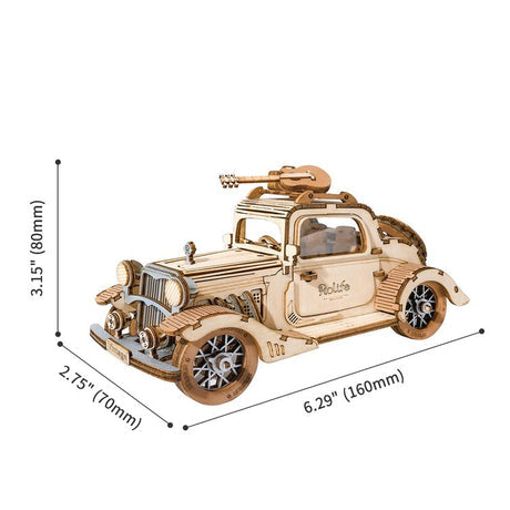 Vintage Car - Rompecabezas 3D - Maqueta de Madera Rolife (TG504)