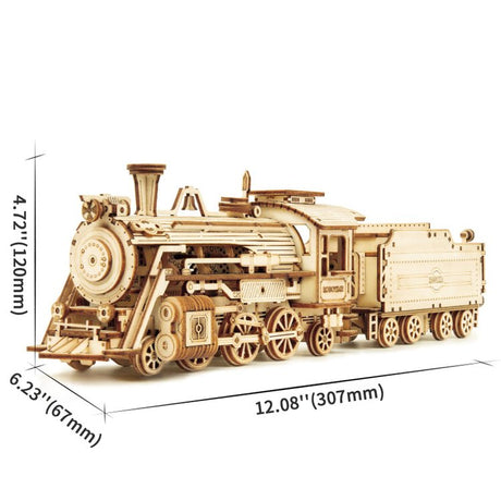 Prime Steam Tren Express - Rompecabezas 3D - Maqueta de Madera Rolife