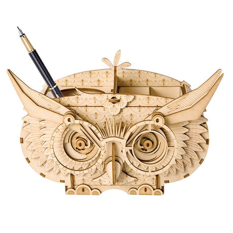 Owl Storage Box - Rompecabezas 3D - Maqueta de Madera Rolife  (1)