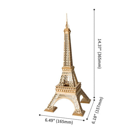 Eiffel Tower - Rompecabezas 3D - Maqueta de Madera Rolife