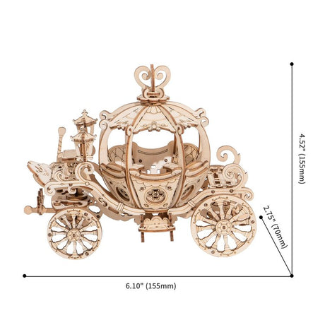 Pumpkin Cart - Rompecabezas 3D - Maqueta de Madera Rolife