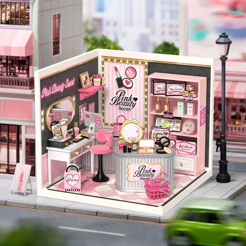 Pink Beauty Secret Rolife Super Creator DW026, tienda de cosméticos en miniatura - vista 3