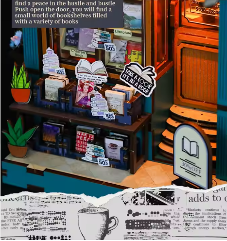 Libreria Del Alma - Separador de Libros Armable - Booknook M2314