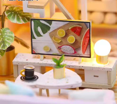 Tiempo Feliz - Casa de muñecas en miniatura Armable - M2001z