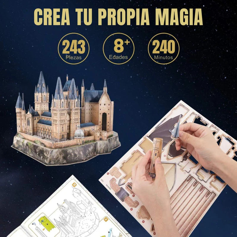 Puzzle 3D Torre de Astronomía de Hogwarts (Harry Potter) - Cubicfun