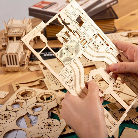 Grand Prix Car V8 - Rompecabezas 3D - Maqueta de Madera Rolife
