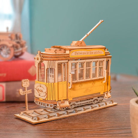 Tranvía - Rompecabezas 3D - Maqueta de Madera Rolife