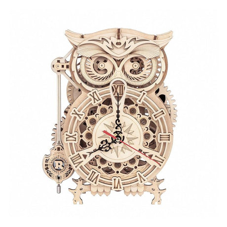 Reloj de Búho - Rompecabezas 3D - Maqueta de Madera Rolife
