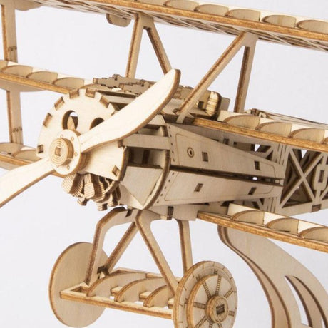 BI-PLANE - Rompecabezas 3D - Maqueta de Madera Rolife