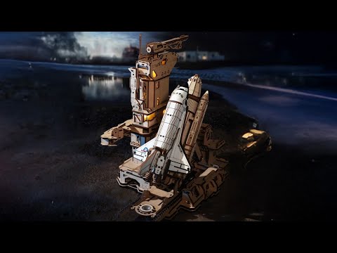 Puzzle 3D Transbordador Espacial Space Shuttle - Modelo Mecánico (Rokr)