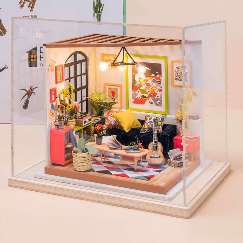 Vitrina de Exhibición Acrílica - Cubierta Protectora para Dioramas DIY (Rolife DF01M)