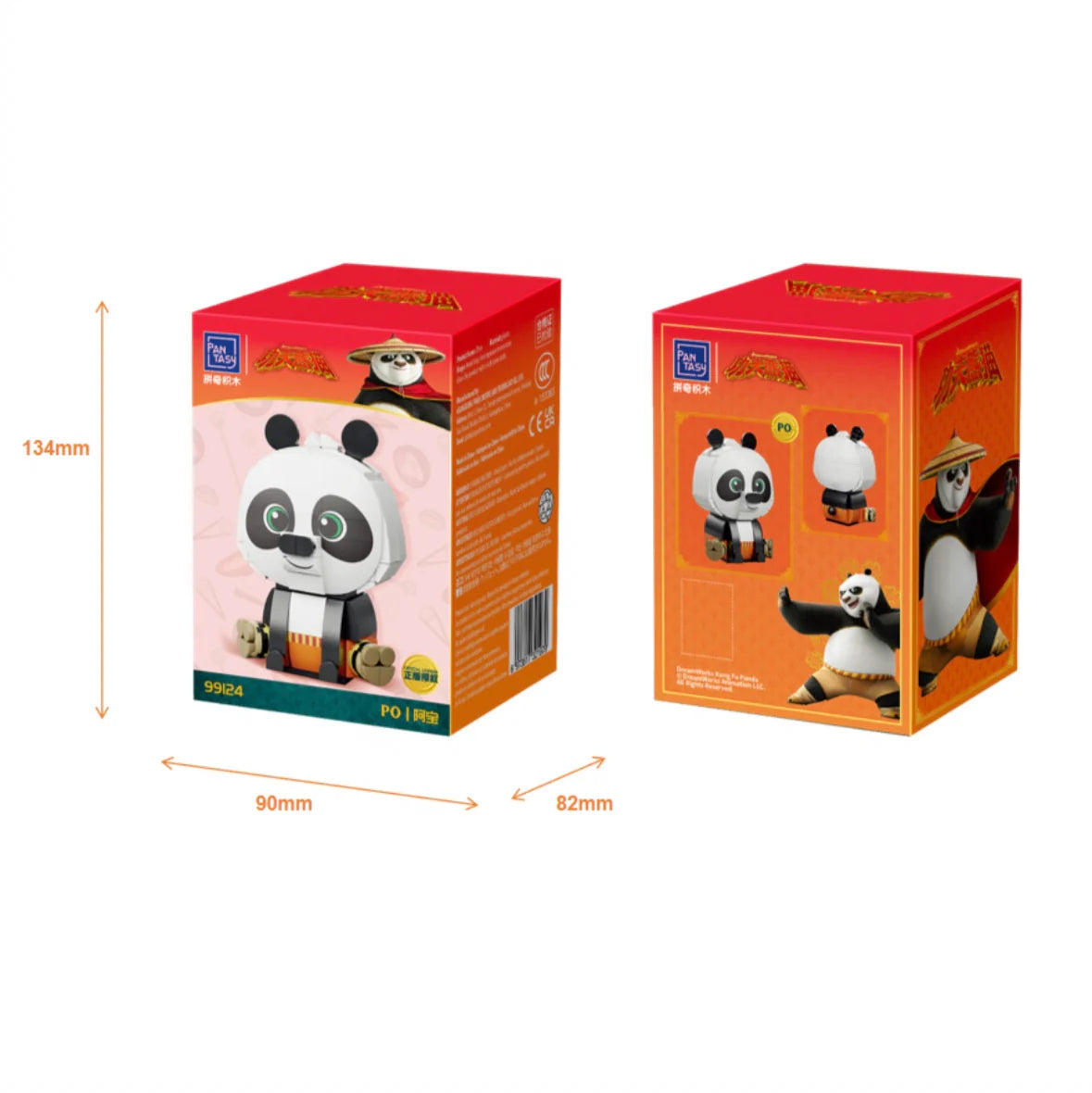 Set de Bloques Figura de PO - Kung Fu Panda Licenciado (Pantasy)