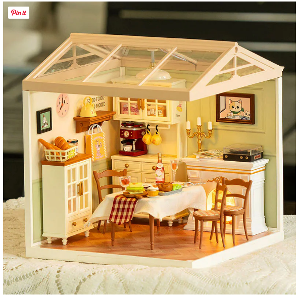 Casa en Miniatura para Armar - Super Creator Warm Dining Room DW015