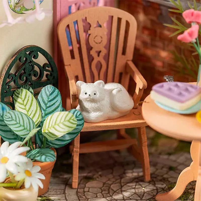 Miniatura DIY "Fancy Tea Yard" - Jardín de Té para Armar (Rolife)