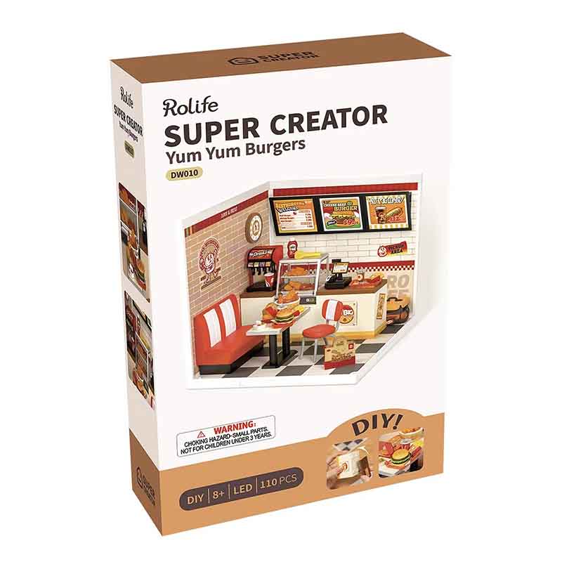Casa en Miniatura para Armar - Super Creator Yum Yum Burgers DW010
