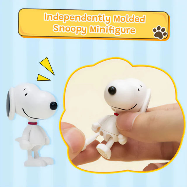 Puzzle 3D de Madera Snoopy School Bus - Autobús Escolar PEANUTS™ Armable con Detalles (Puremind 1204)