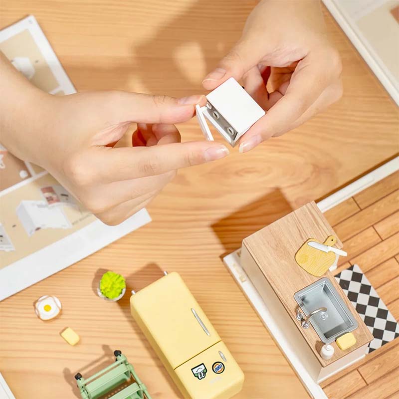 Casa en Miniatura para Armar - Super Creator Cocina Happy Meals Kitchen DW008