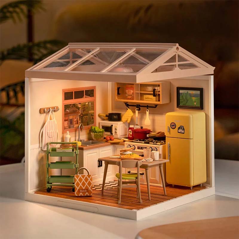 Casa en Miniatura para Armar - Super Creator Cocina Happy Meals Kitchen DW008