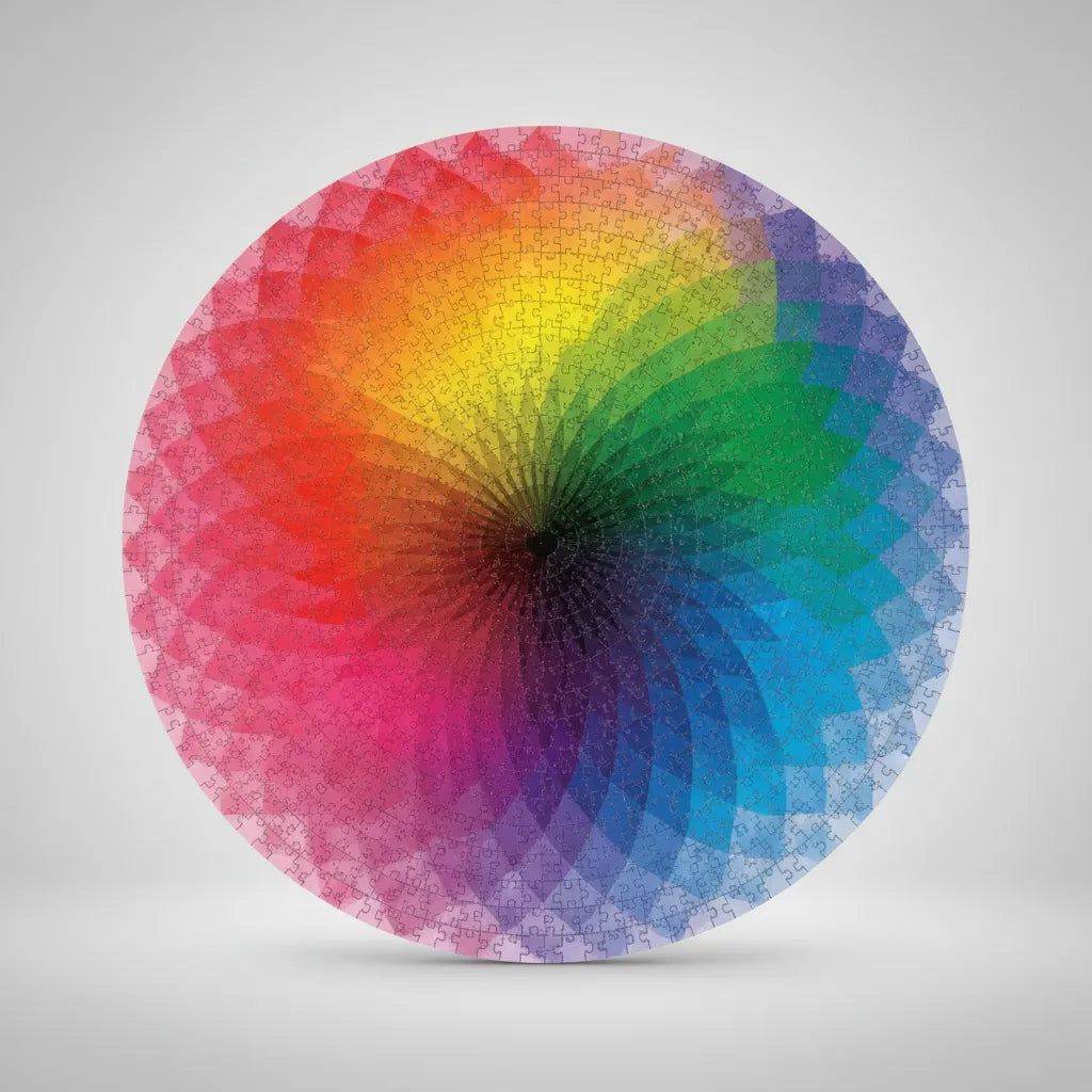 Rompecabezas redondo Espiral Cromática