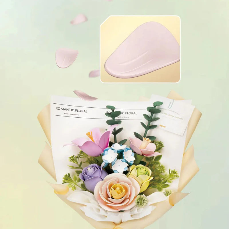 Ramo de Flores "Spring Time Bouquet" para Armar - Kit DIY (Rokr)