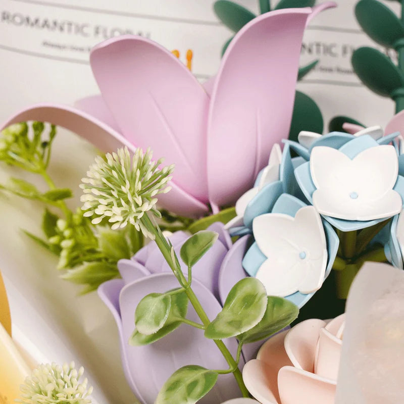 Ramo de Flores "Spring Time Bouquet" para Armar - Kit DIY (Rokr)