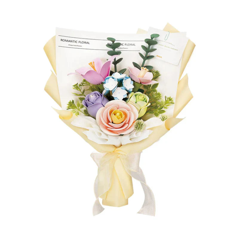 Ramo de Flores "Spring Time Bouquet" para Armar - Kit DIY (Rokr)