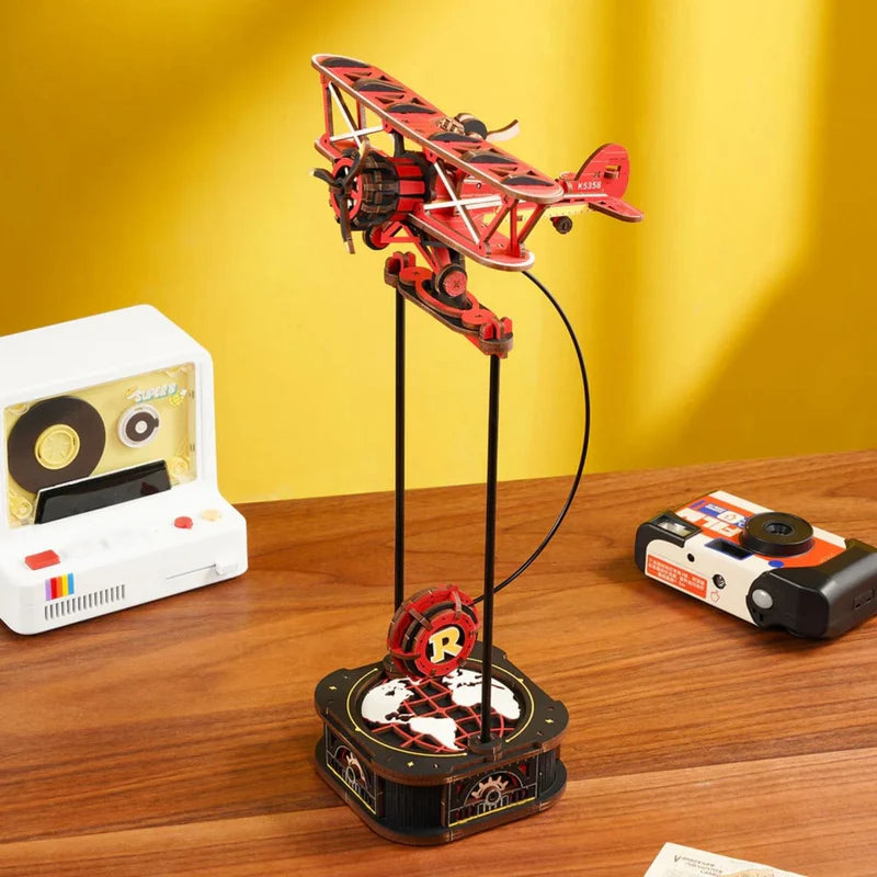 Puzzle 3D Péndulo "Sky Captain" - Maqueta Cinética para Armar (Rokr)