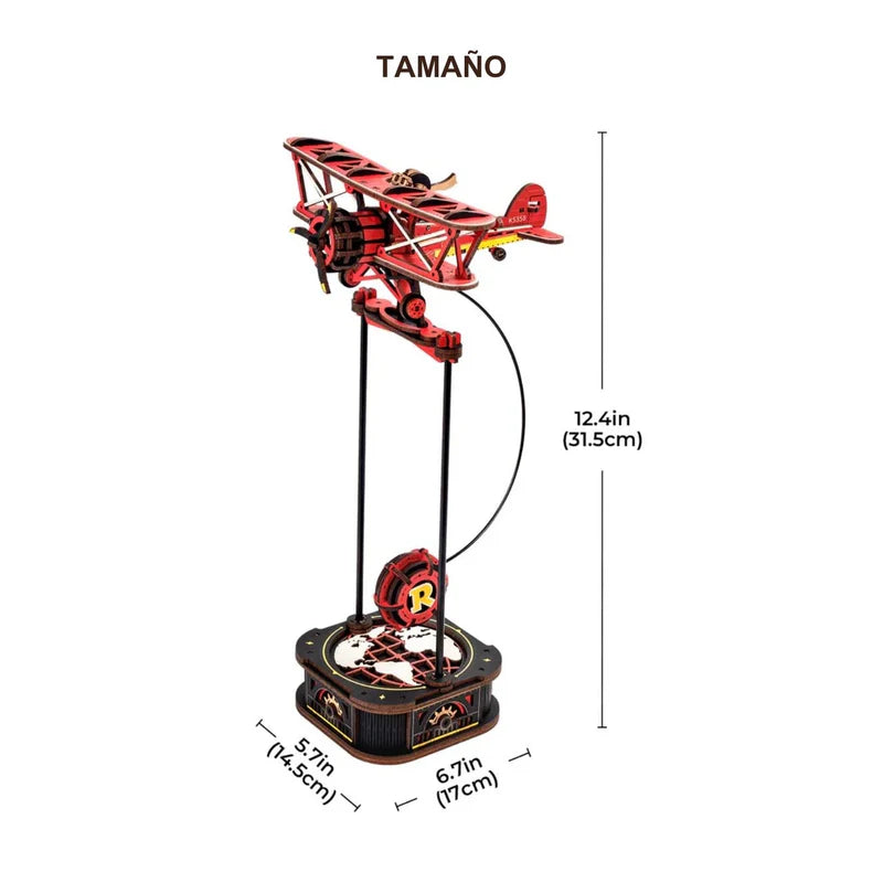 Puzzle 3D Péndulo "Sky Captain" - Maqueta Cinética para Armar (Rokr)