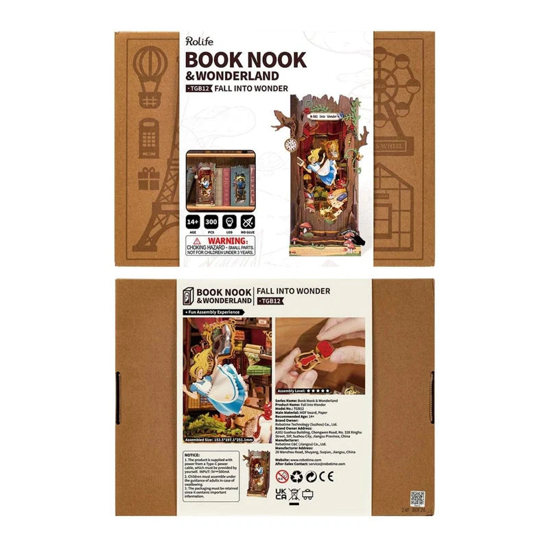 Booknook 3D "Fall into Wonder" - Alicia en el Pais de las Maravillas (Rolife)