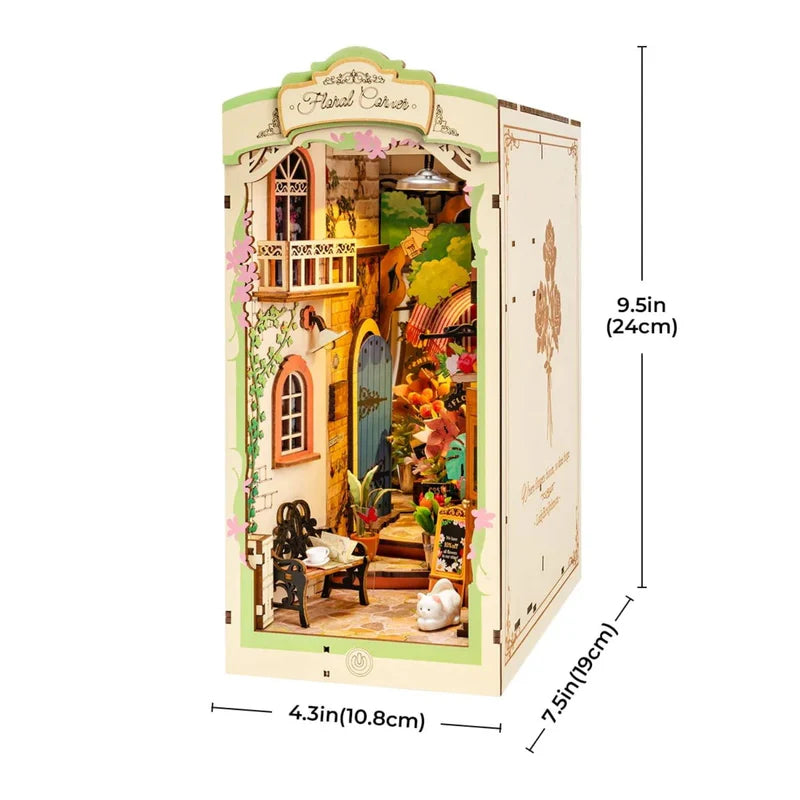 Booknook 3D "Floral Corner" - Rincón Floral para Armar con Luz Táctil (Rolife)