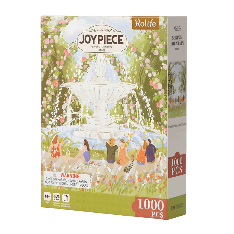 Rompecabezas 1000 Piezas "Fuente de Primavera" - Escena de Jardín (Rolife)