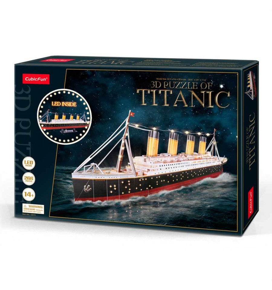 Rompecabezas 3D Titanic LED – 264 Piezas para Armar
