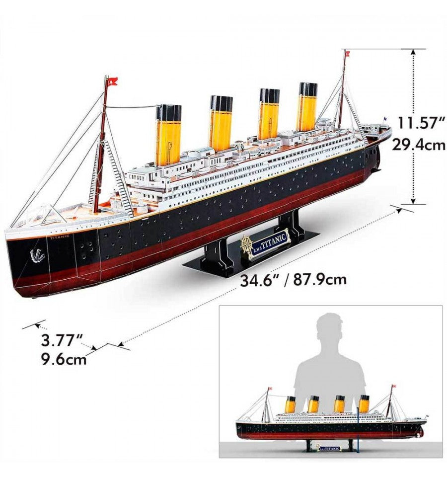 Rompecabezas 3D Titanic LED – 264 Piezas para Armar