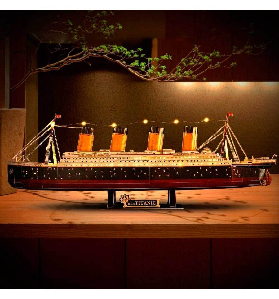 Rompecabezas 3D Titanic LED – 264 Piezas para Armar