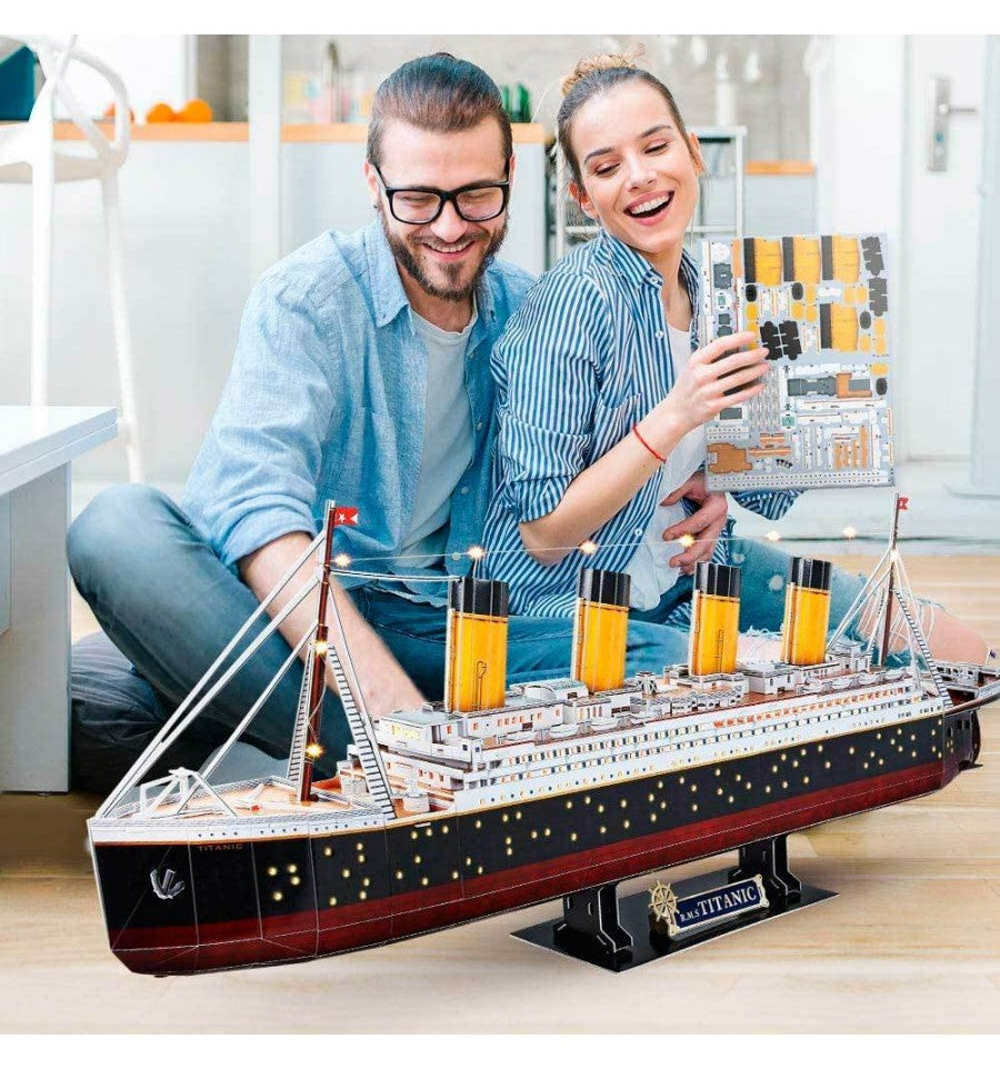 Rompecabezas 3D Titanic LED – 264 Piezas para Armar